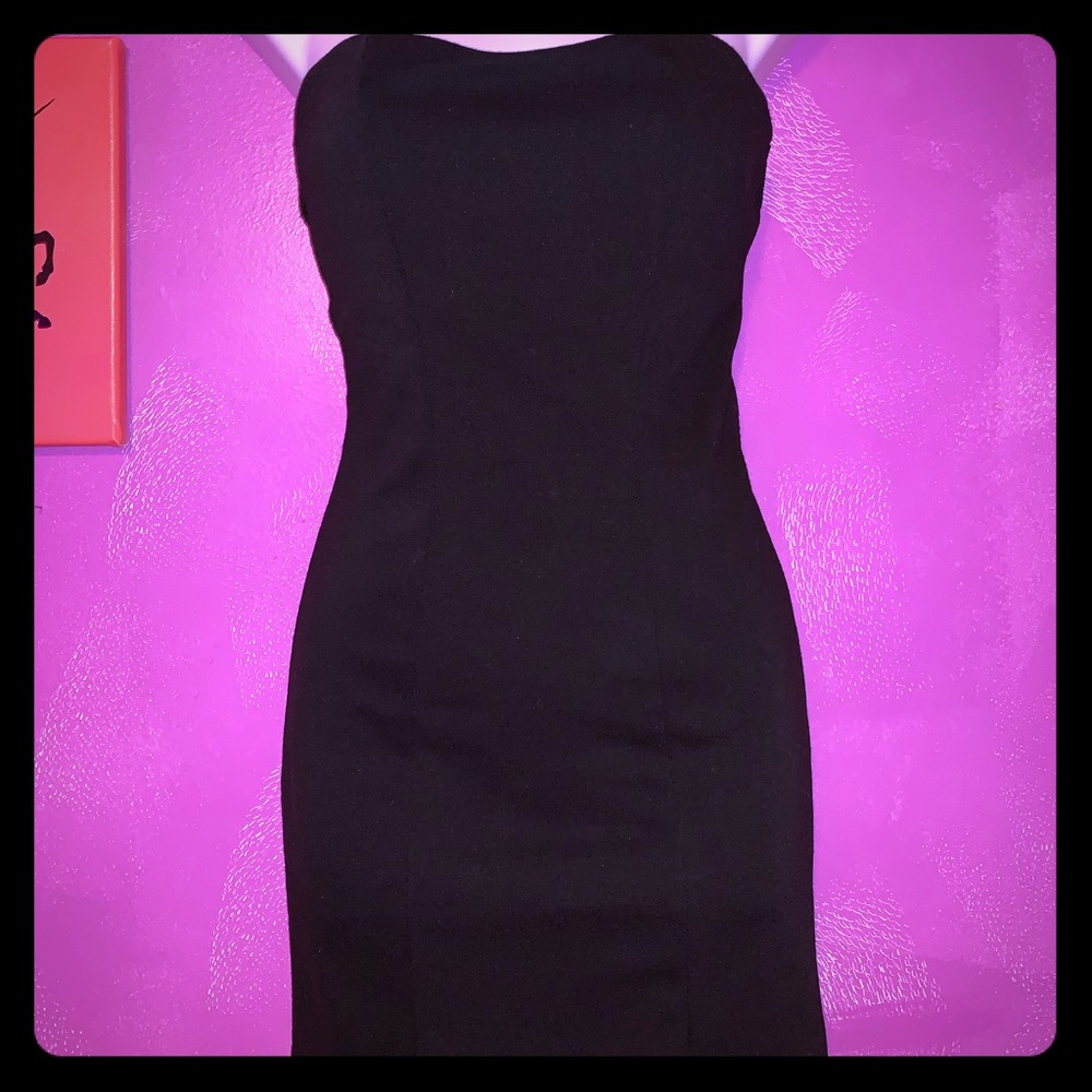 Black Cut Out Mini Dress